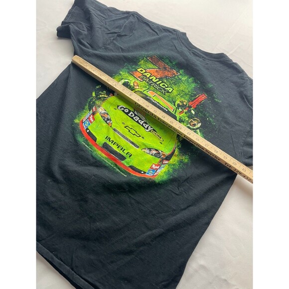 Danica Patrick Shirt Mens Large Black Chase NASCAR JR Motorsports Go Daddy - Picture 7 of 7